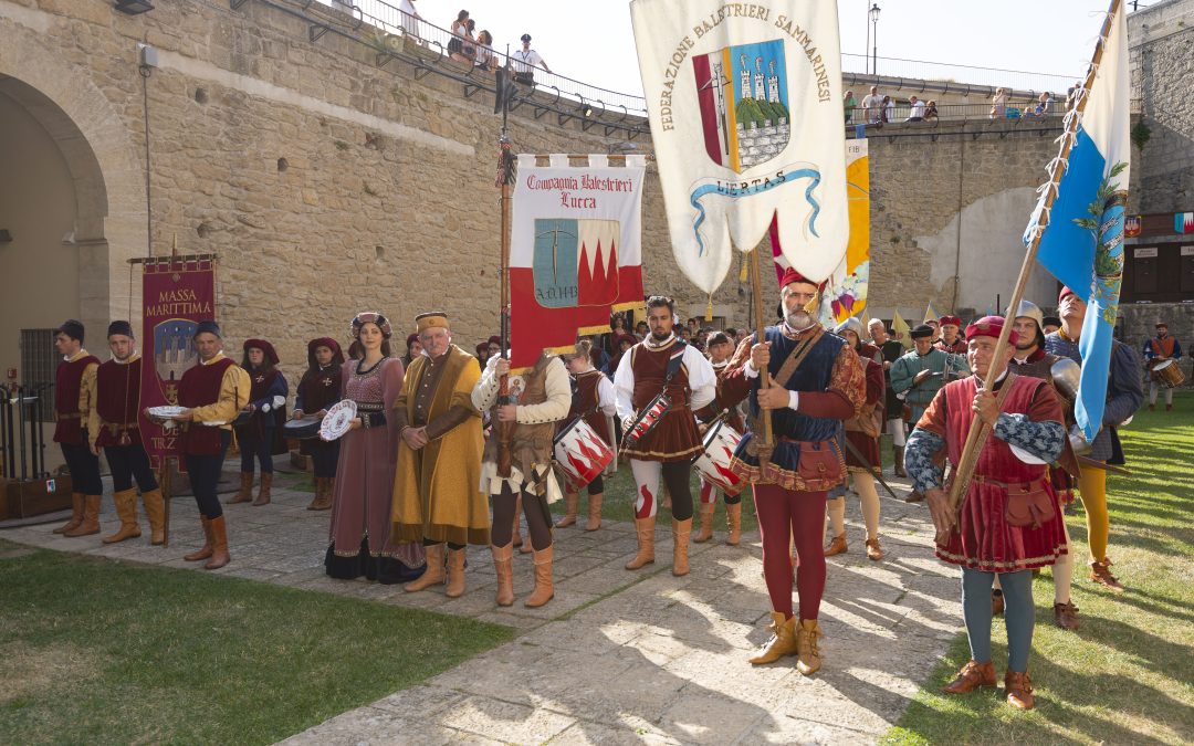 Il Campionato Italiano di tiro con la balestra approda a San Marino: cinque città, una notte di storia e passione